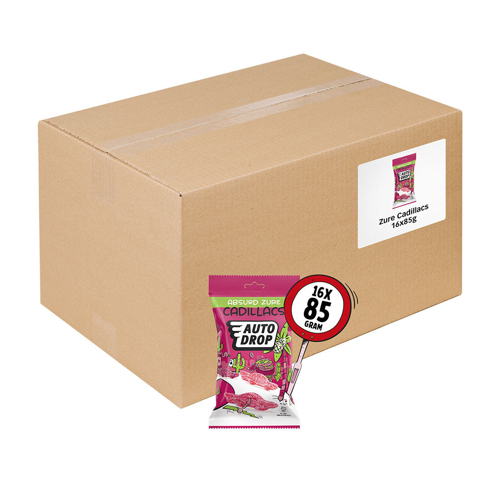 Autodrop Bekkentrekkend Zure Cadillacs 16 x 85gr met verpakking