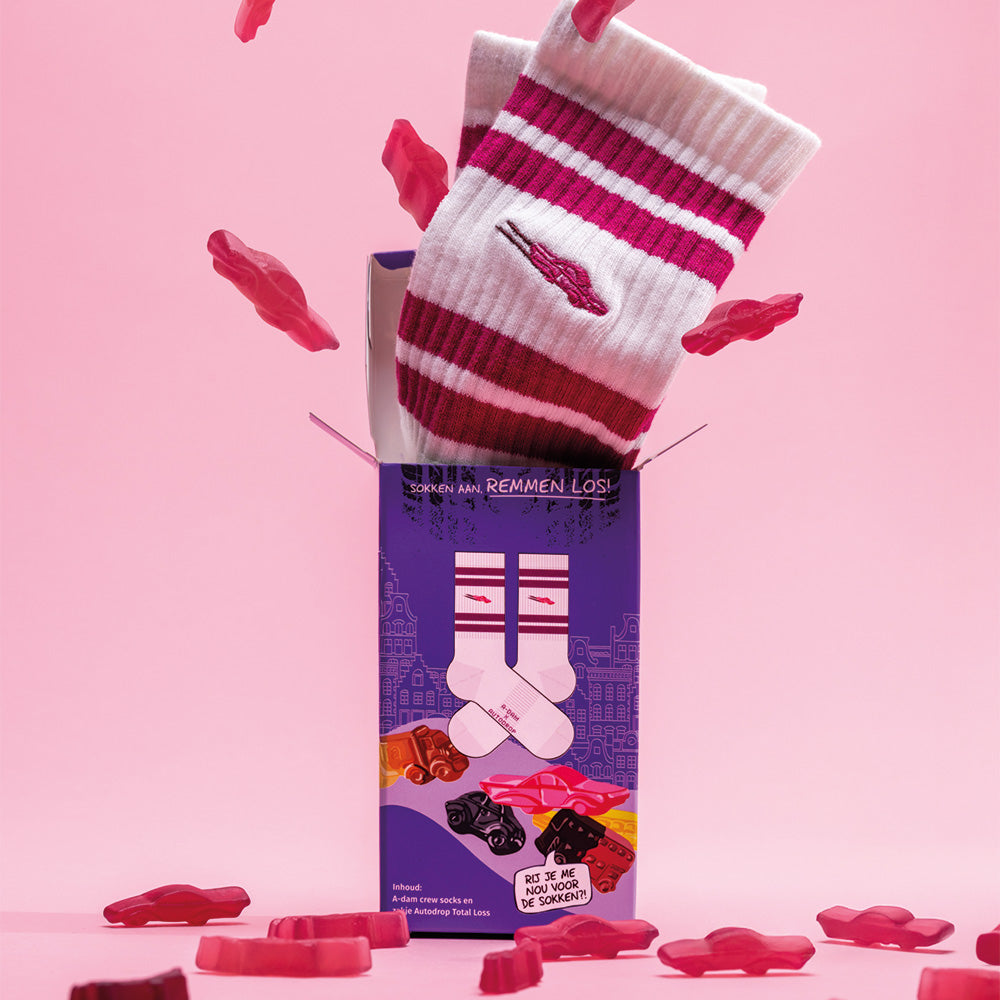 A-dam x Autodrop sokken Fliptop doosje