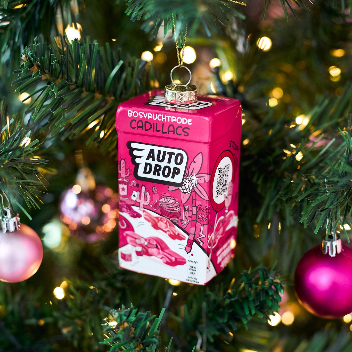 Autodrop-doosje kerstbal