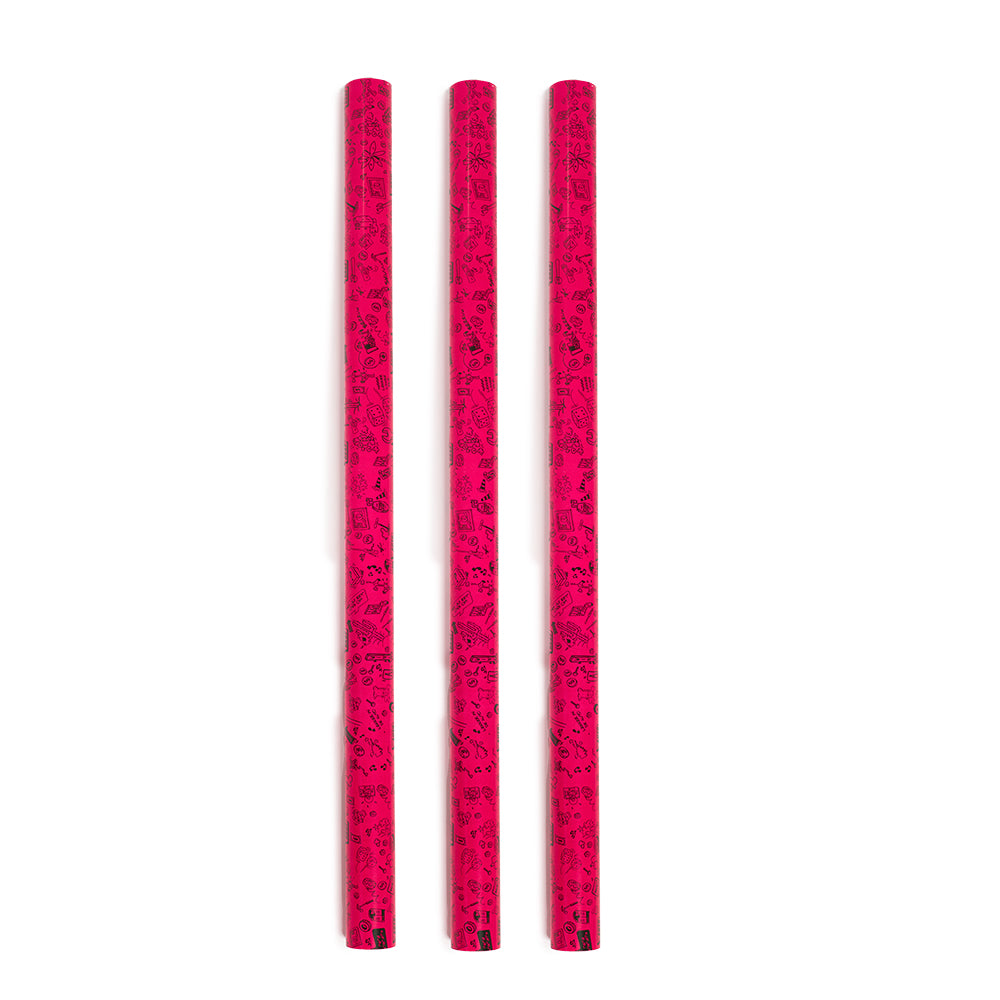Autodrop Merchandise Cadeaupapier 3 Roze rollen