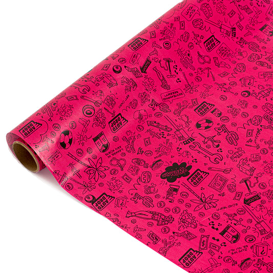 Autodrop Merchandise Cadeaupapier Roze in detail