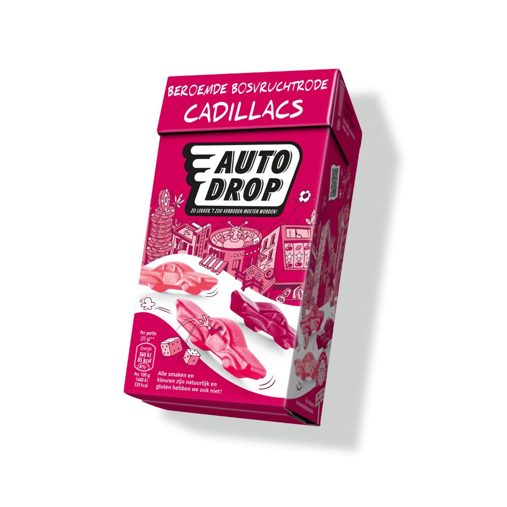 280 gram FlipTop Autodrop Bosvruchtrode Cadillacs