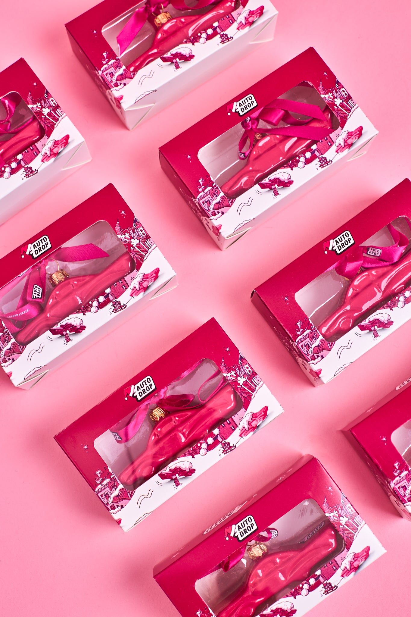 Autodrop Cadillac Kerstbal in doosjes