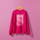 Sweater roze Autodrop achterkant