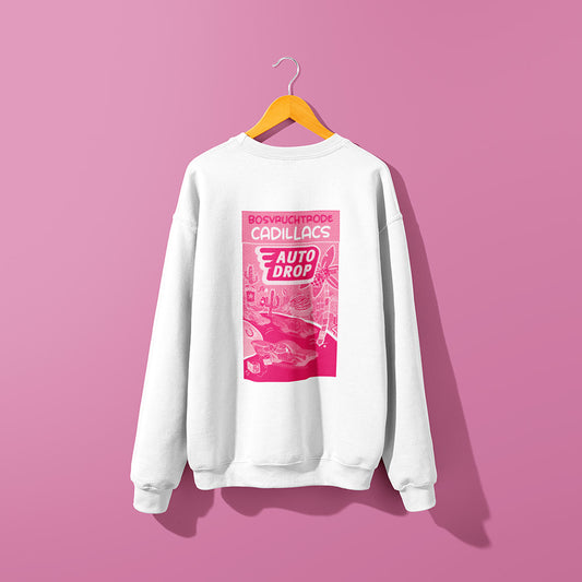 Autodrop Sweater wit achterkant