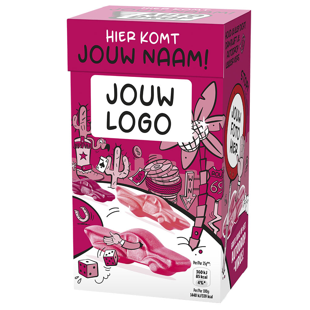 Autodrop gepersonaliseerde-verpakking